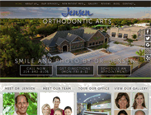 Tablet Screenshot of jensenorthodonticarts.com